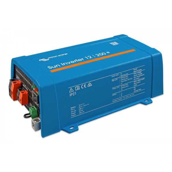 Victron Sun Inverter 12/250-15 IEC – sine wave inverter with PWM solar charger