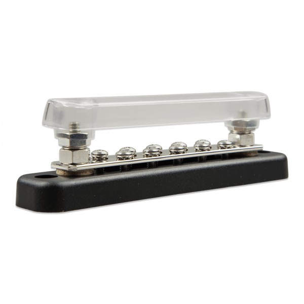 Victron Energy Busbar 150A 2P with 10 Screws + Cover – DC Distribution Busbar