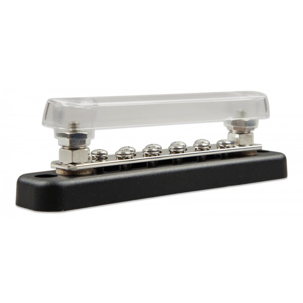Victron Energy Busbar 150A 2P with 10 Screws + Cover – DC Distribution Busbar