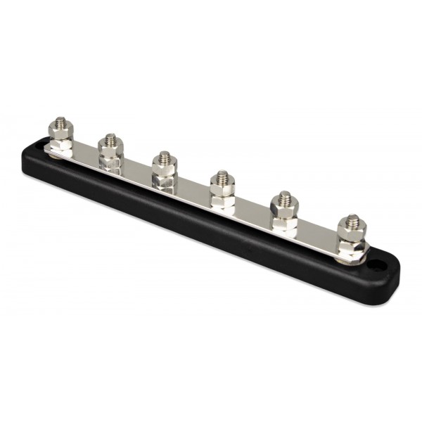 Victron Energy Busbar 150A 6P + cover – 6-полюсна DC шина 150 A с капак