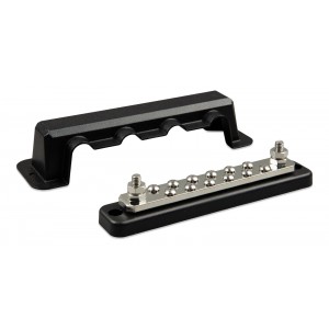 Victron Energy Busbar 250A 2P с 12 винта и капак – двуполюсна токова шина