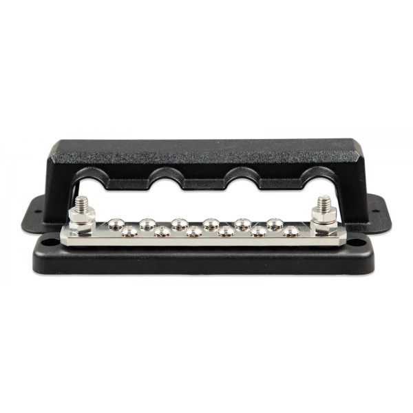 Victron Energy Busbar 250A 2P с 12 винта и капак – двуполюсна токова шина