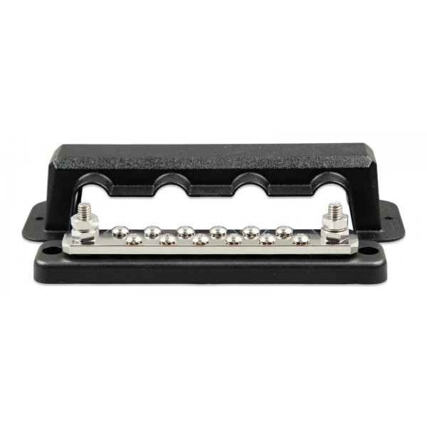 Victron Energy Busbar 250A 2P с 12 винта и капак – двуполюсна токова шина
