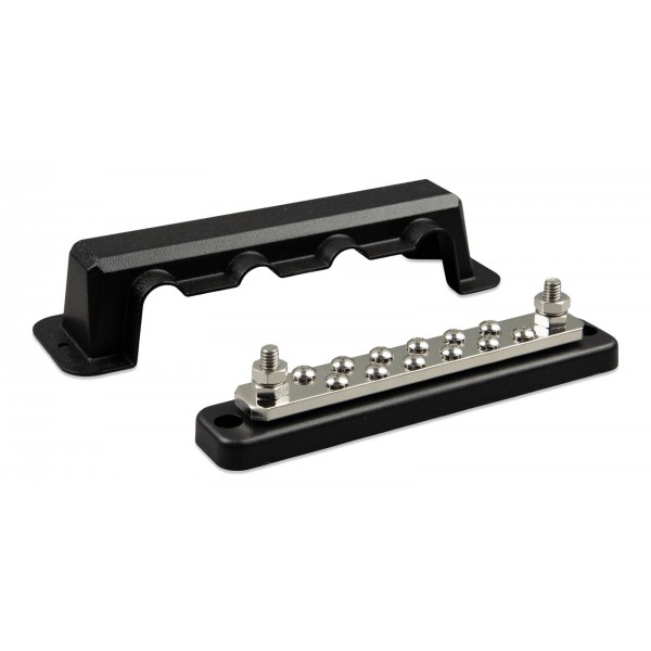 Victron Energy Busbar 250A 2P с 12 винта и капак – двуполюсна токова шина