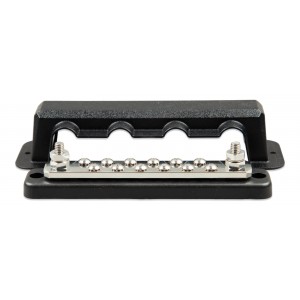 Victron Energy Busbar 250A 2P с 12 винта и капак – двуполюсна токова шина